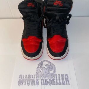 Nike Air Black and Red High-Top Sneakers